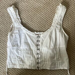 White Free People Top